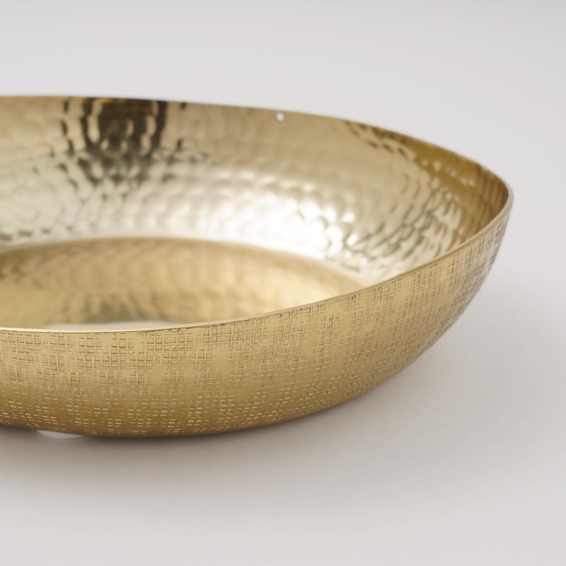 La Mesa Large Gold Serving Bowl for Kitchen - Image 3